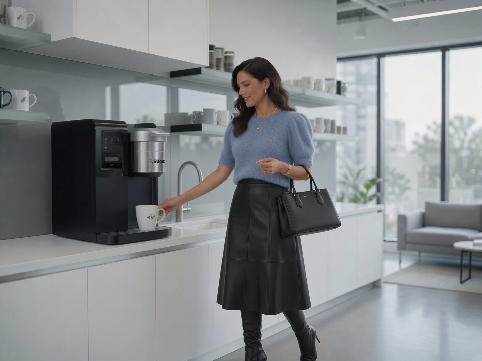 Modern office break room with Keurig